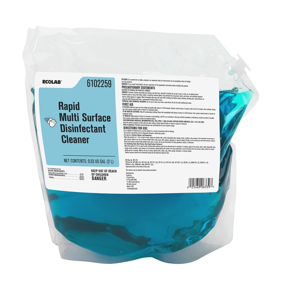 補充 / Replenish GuestSupply US | Ecolab® Rapid Multi-Surface Disinfectant Cleaner